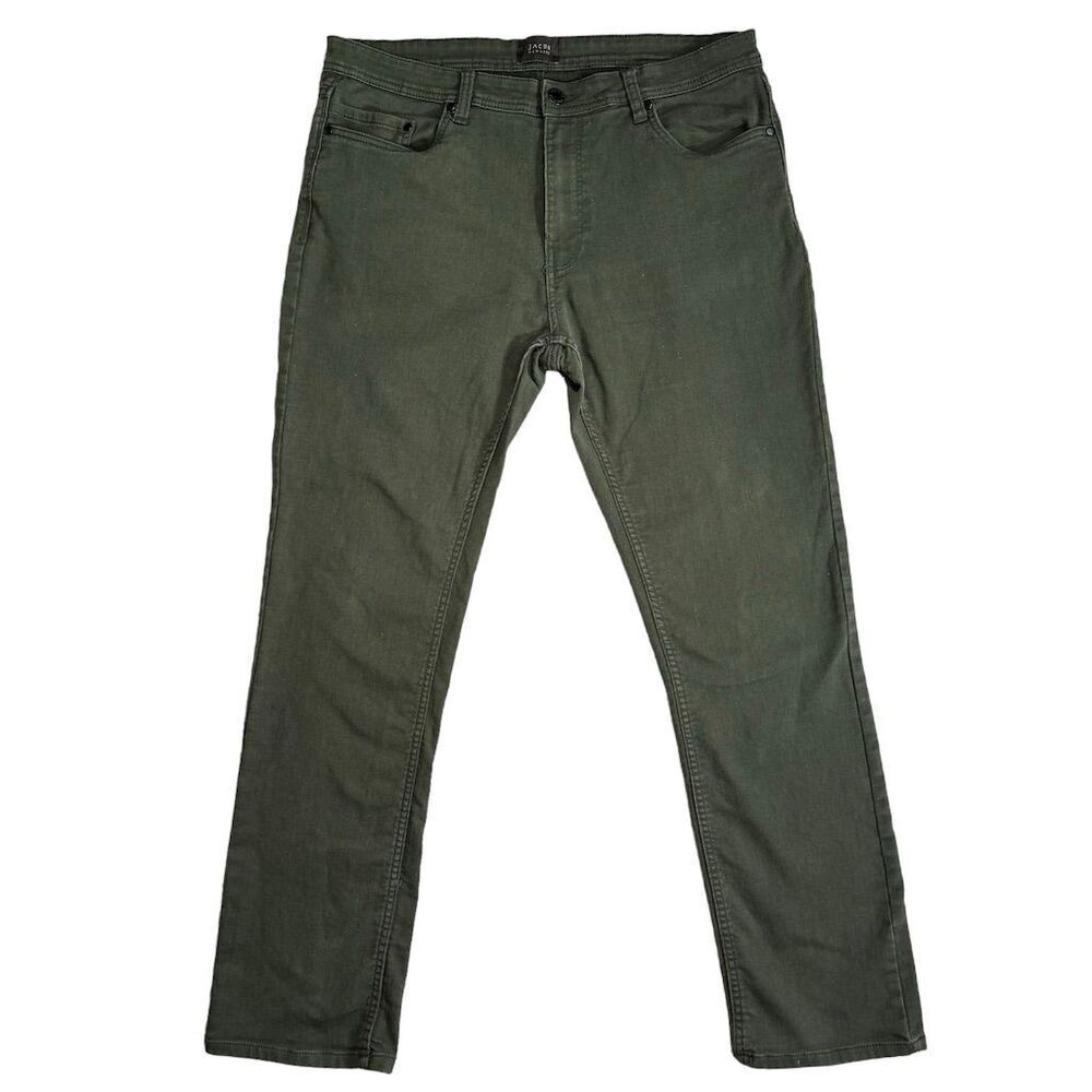 JACHS Olive Green 5 Pocket Commuter Denim Jeans Size 36x32